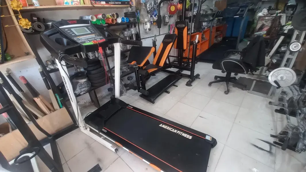 American fitness auto treadmill trademill exercise running machine gym